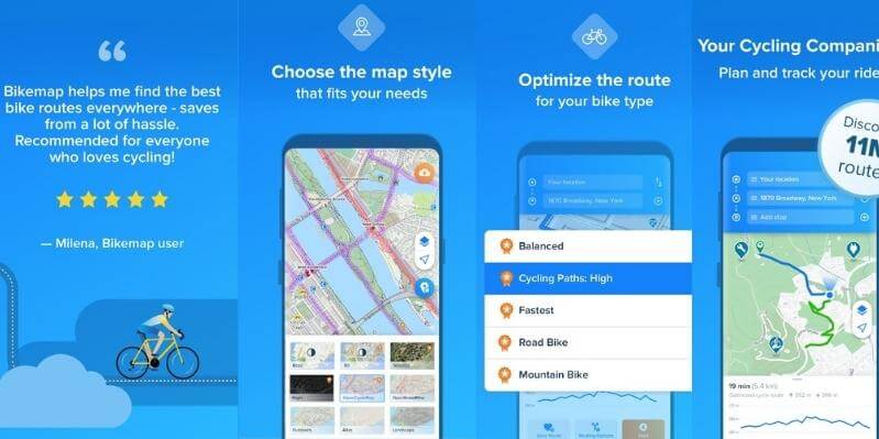 Bikemap Mod APK Has A Large Number Of Routes